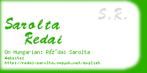 sarolta redai business card